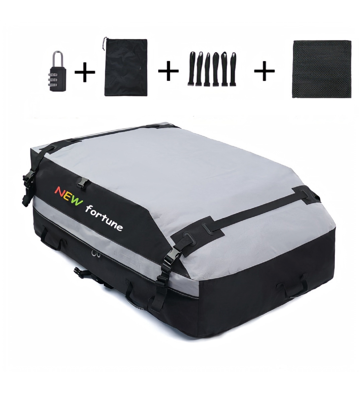 FO-22 กระเป๋ากันน้ำติดหลังคารถ 19 ลูกบาศก์ฟุต ที่วางสัมภาระสำหรับกิจกรรมกลางแจ้ง