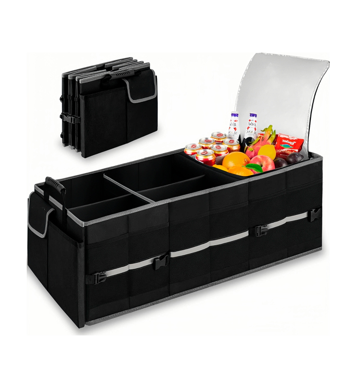 H-07 กระเป๋าเก็บของท้ายรถแบบพับได้พร้อมกระเป๋าเก็บความเย็นแบบหุ้มฉนวน