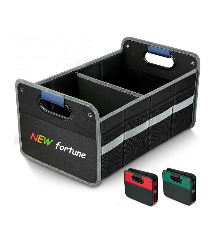 K-02 กระเป๋าเก็บของท้ายรถแบบหลายช่องแบบพับได้สำหรับรถยนต์ทุกคัน